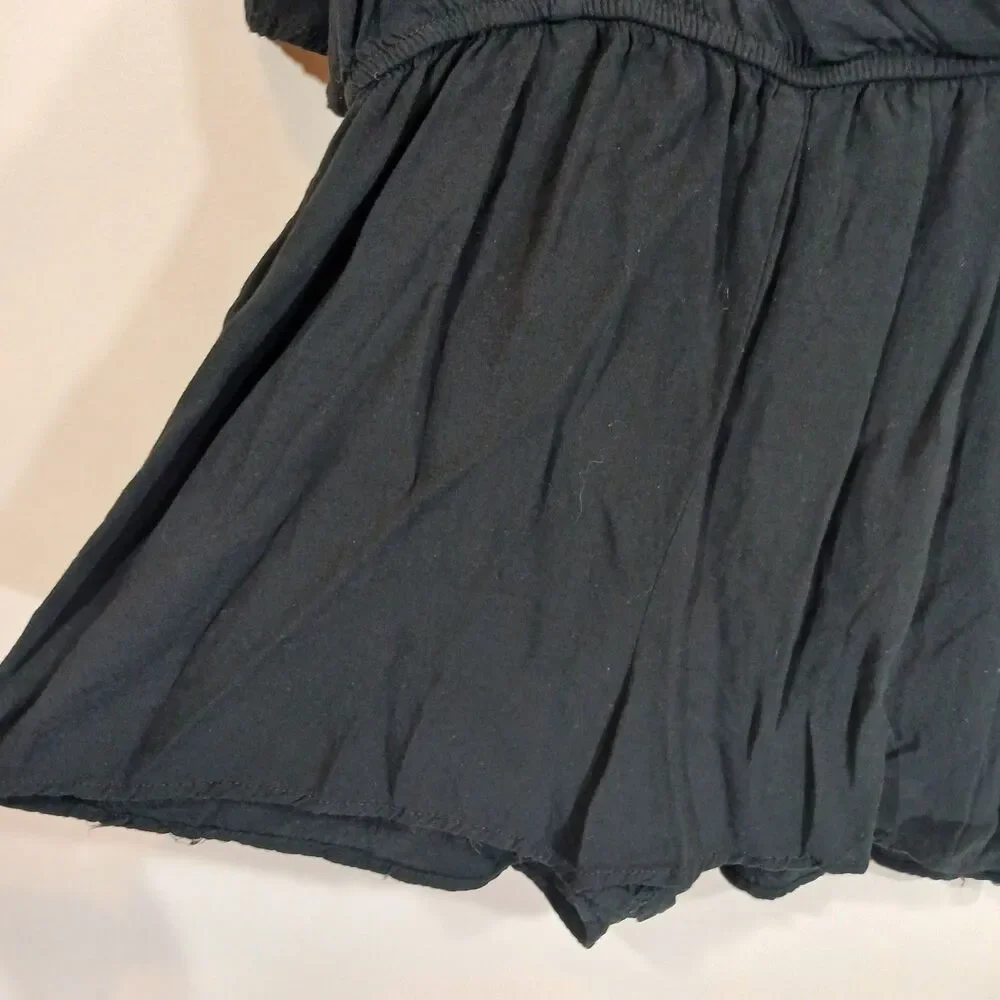 Black Deep V Neck Classy Romper Forever 21 size M